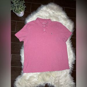 Vineyard Vines heathered red polo sz large